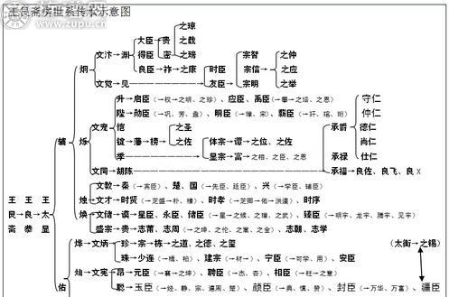 中华王氏入黔始祖元开公八子八房第三、四房世系排行